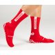 Meia De Futebol Antiderrapante ProSocks UltraGrip Vermelho